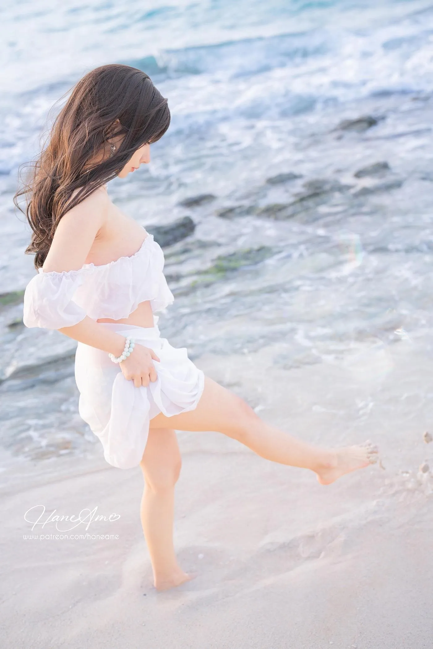 雨波_HaneAme – NO.191 2023年05月新品订阅4套视频-Original White Sand Love In Okinawa [43P]插图1